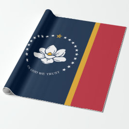 Neue Staatsflagge in Mississipi Geschenkpapier