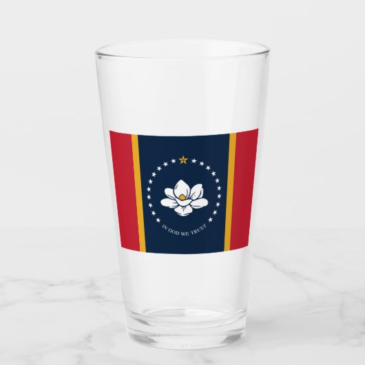 Neue Staatsflagge in Mississipi Glas (Vorderseite)