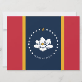 Neue Staatsflagge in Mississipi Karte