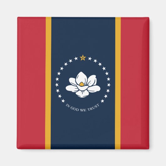 Neue Staatsflagge in Mississipi Magnet (Vorne)