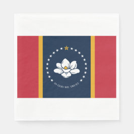 Neue Staatsflagge in Mississipi Serviette