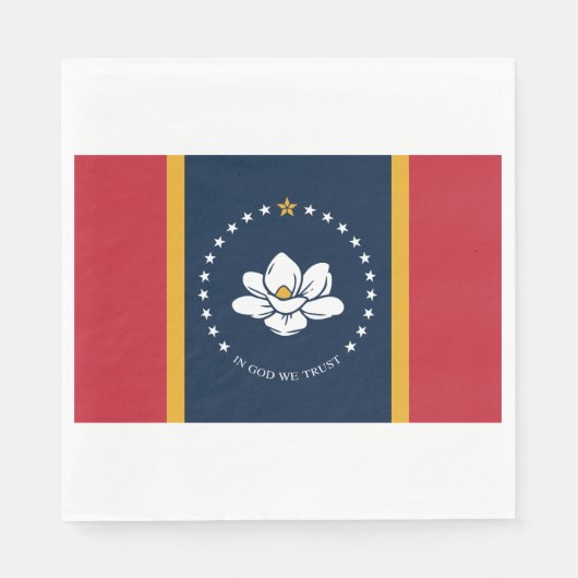 Neue Staatsflagge in Mississipi Serviette (Vorderseite)