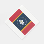 Neue Staatsflagge in Mississipi Serviette (Ecke)
