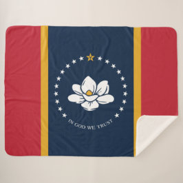 Neue Staatsflagge in Mississipi Sherpadecke