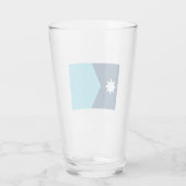 Neue Staatsflagge von Minnesota Glas (Rückseite)