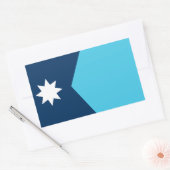 Neue Staatsflagge von Minnesota Rechteckiger Aufkleber (Umschlag)