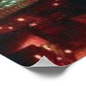 Neue Stadt am Abend Poster (Ecke)