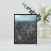 Neue Stadt bei Dämmerung Postkarte (Stehend Vorderseite)