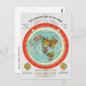 Neue Standard-Karte der Erde Postkarte (Vorne/Hinten)