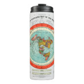 Neue Standard-Karte der Erde Thermosbecher (Vorderseite)