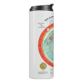 Neue Standard-Karte der Erde Thermosbecher (Nach links gedreht)