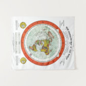 Neue Standardkarte der Welt Wandteppich (Vorderseite (Horizontal))