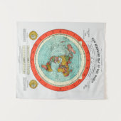 Neue Standardkarte für den Erdboden der Welt Wandteppich (Vorderseite (Horizontal))