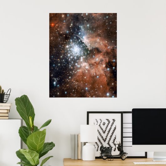 Neue Sterne in NGC 3603 16x20 (16x20) Poster (Heimbüro)