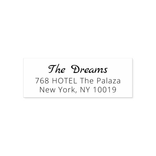 NEUE Stilvolle Script-Rücksendeadresse Selbstfarbi Permastempel (Design)