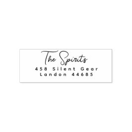 NEUE Stilvolle Script-Rücksendeadresse Selbstfarbi Permastempel