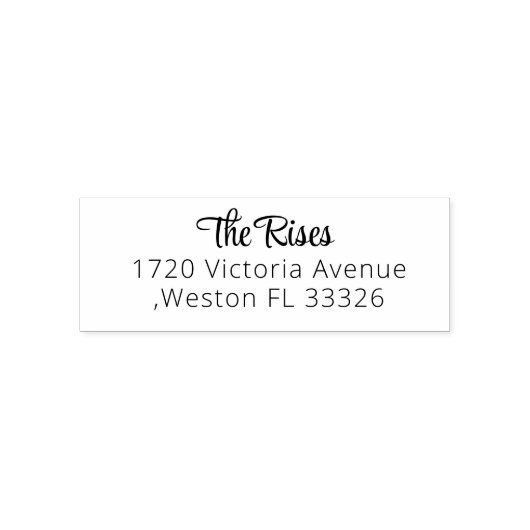 NEUE Stilvolle Script-Rücksendeadresse Selbstfarbi Permastempel (Design)