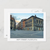 Neue Straße, Pamplona Postkarte (Vorne/Hinten)