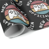 Neue Stufe 13 Offizieller Teen - Geeky Nerdy Birth Geschenkpapier (Rolleneckpunkt)