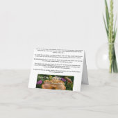 Neue Tagesgärten Notecard - Viceroy Butterfly Karte (Rückseite)