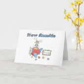 Neue Tante des Babys Karte (Gelbe Blume)