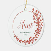 Neue Tante etablierte Personalisierte Schwangersch Keramik Ornament (Links)