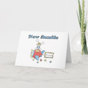 Neue Tante - Flugzeugentrickfilme und Geschenke Karte