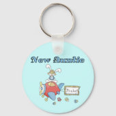 Neue Tante - Flugzeugentrickfilme und Geschenke Schlüsselanhänger (Vorderseite)