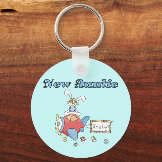 Neue Tante - Flugzeugentrickfilme und Geschenke Schlüsselanhänger (Vorderseite)