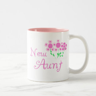 Neue Tante Rosa Blume Tshirts und Geschenke Zweifarbige Tasse