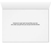 Neue Tante und Onkel Herzlichen Glückwunsch zu Nie (Innenansicht Horizontal (Unten))