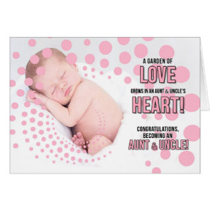 Neue Tante und Onkel Herzlichen Glückwunsch zu Nie