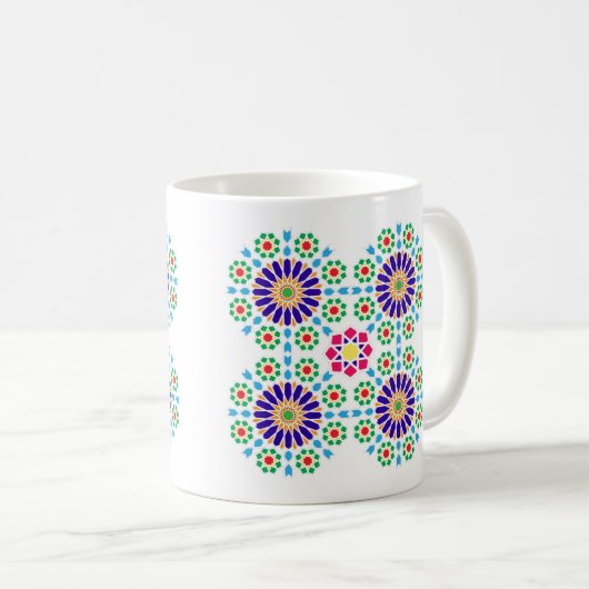 Neue Tasse mit arabischem Stil. (VorderseiteRechts)