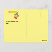 Neue Teacher School Jahr Affen Gruß Postkarte (Rückseite)