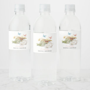 Neue Teeset-Butterflies-Buch-Hochzeitsdusche Wasserflaschenetikett