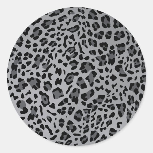 Neue Textur aus Leopard 11 Runder Aufkleber (Vorderseite)