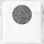 Neue Textur aus Leopard 11 Runder Aufkleber (Tasche)