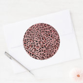Neue Textur aus Leopard 13 Runder Aufkleber (Umschlag)