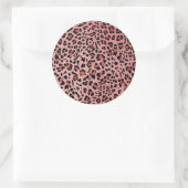 Neue Textur aus Leopard 13 Runder Aufkleber (Tasche)