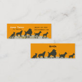 Neue Tierparade Tierärzte Tierpflege Mini Visitenkarte (Vorne/Hinten)