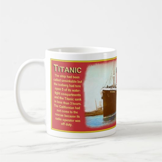Neue titanische Kaffeetasse (Links)