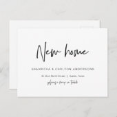 Neue Traumadresse Zuhause Ankündigung, Moderne Pos Postkarte (Vorne/Hinten)