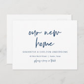 Neue Traumadresse Zuhause Ankündigung, Moderne Postkarte (Vorne/Hinten)