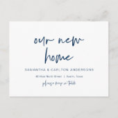 Neue Traumadresse Zuhause Ankündigung, Moderne Postkarte (Vorderseite)