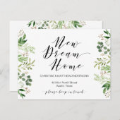 Neue Traumvorstellung Zuhause, Grün, Bewegende Ank Postkarte (Vorne/Hinten)