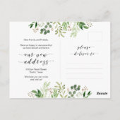 Neue Traumvorstellung Zuhause, Grün, Bewegende Ank Postkarte (Rückseite)