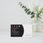 Neue, trendige Geschäftskarten für Haustiere Visitenkarte (Stehend Vorderseite)