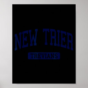 Neue Trier High School HS Winnetka IL Uni-Sportart Poster