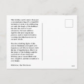 Neue Tür 24 Holiday Moving Ankündigung Postkarte (Rückseite)