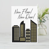 Neue Tür Neue Wohnung Ankündigung (Stehend Vorderseite)